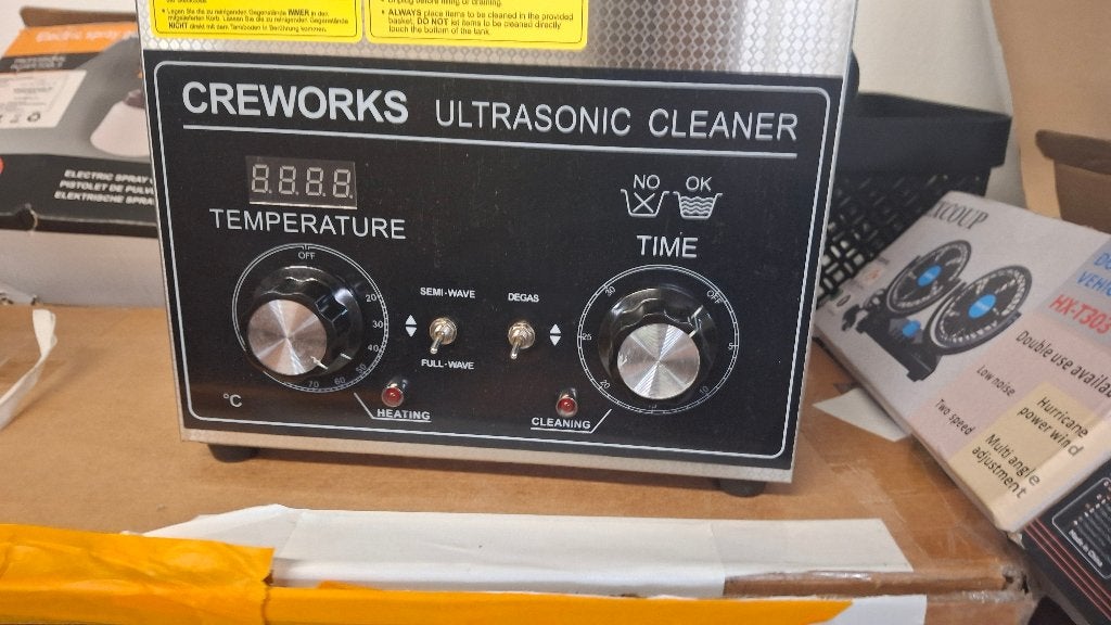 Ultrasonic cleaner, Ophalen