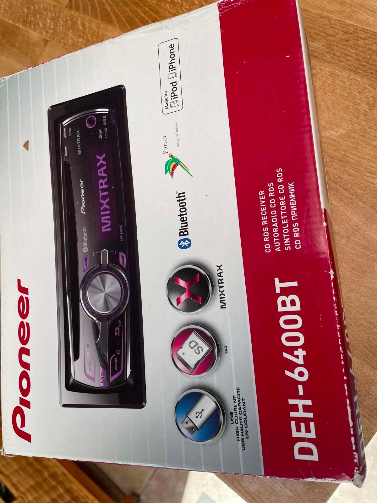 Pioneer DEH-6400BT Autoradio – Bluetooth, USB & SD (Compleet, Enlèvement ou Envoi, Utilisé