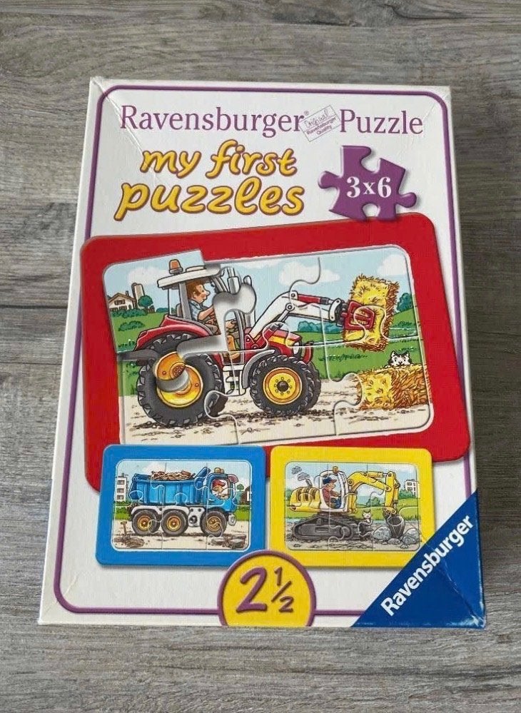 Ravensburger - mijn eerste puzzel 3 x 6, Kinderen en Baby's, Speelgoed | Kinderpuzzels, Ophalen, Minder dan 10 stukjes, Zo goed als nieuw