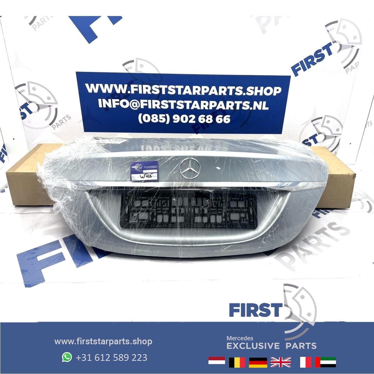 W205 C KLASSE ACHTERKLEP COMPLETE KOFFERKLEP KOFFERBAK origi, Auto-onderdelen, Gebruikt, Ophalen of Verzenden, Achter, -