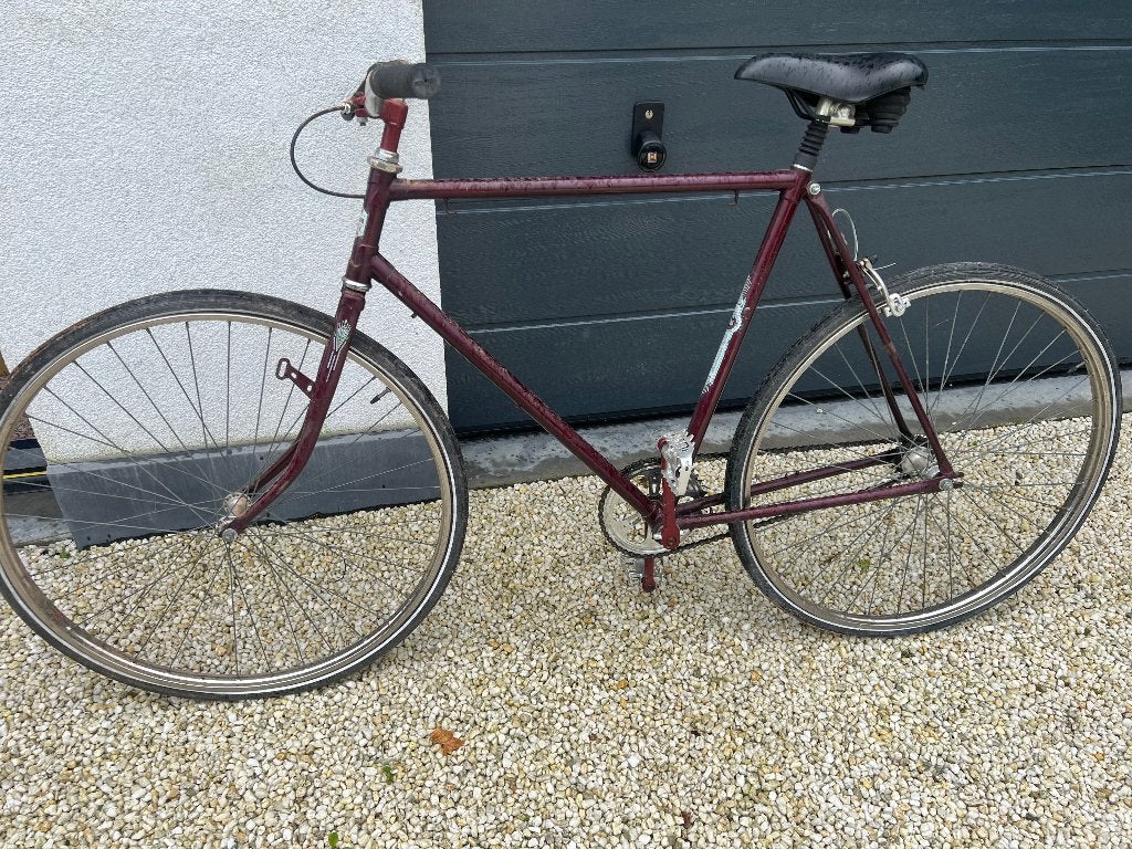 Fiets vintage Flandria Robijn tussenbeenruimte 54cm., Fietsen en Brommers, Gebruikt, Velgrem, 53 tot 57 cm, Ophalen