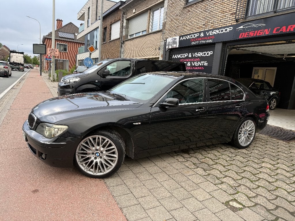 Bmw 730D zeer goede algemene staat Volledig boek, Auto's, BMW, Automaat, Navigatiesysteem, Zwart, Leder