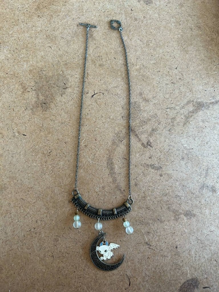 Collier avec Furie de Dragon, Handtassen en Accessoires, Ophalen, Zo goed als nieuw, Bruin, Overige materialen