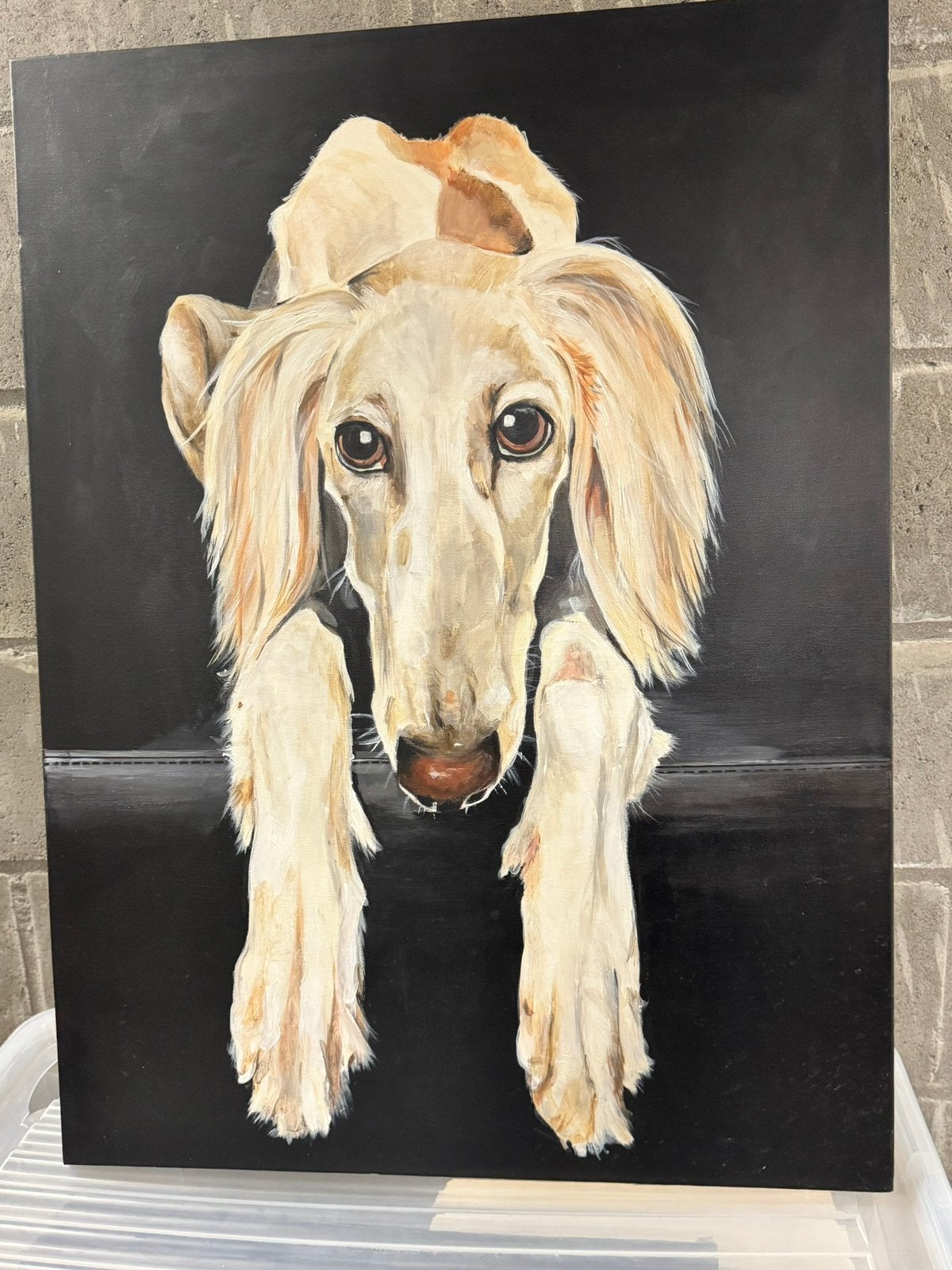 Peint à la main en 2 parties, Enlèvement, Peint à la main, Peinture à l'huile