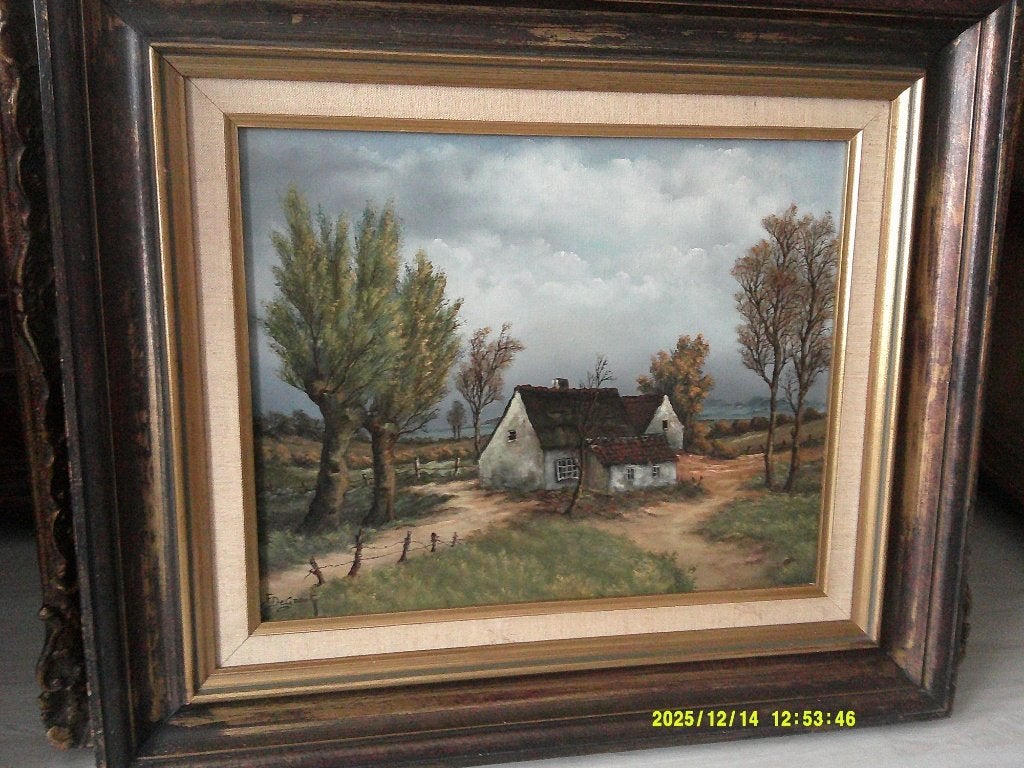F.de Groot (1926)-Prachtig schilderij -Vermeld in PIRON, BAS, Antiek en Kunst, Ophalen of Verzenden, Bijzondere lijst, Doek