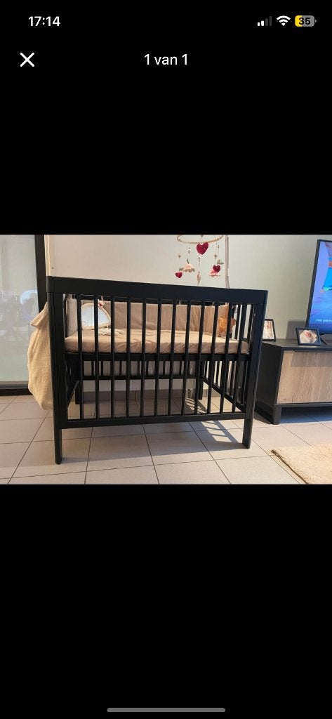 Baby box, Kinderen en Baby's, Ophalen, Zo goed als nieuw, Rechthoekig, In hoogte verstelbaar