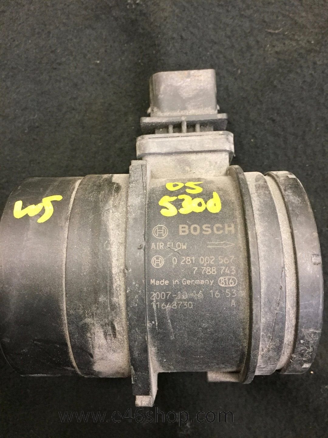 Luchtmassameter BMW E90 E91 E60 E61 diesel oem 13627788743, -, Utilisé, -, Enlèvement ou Envoi