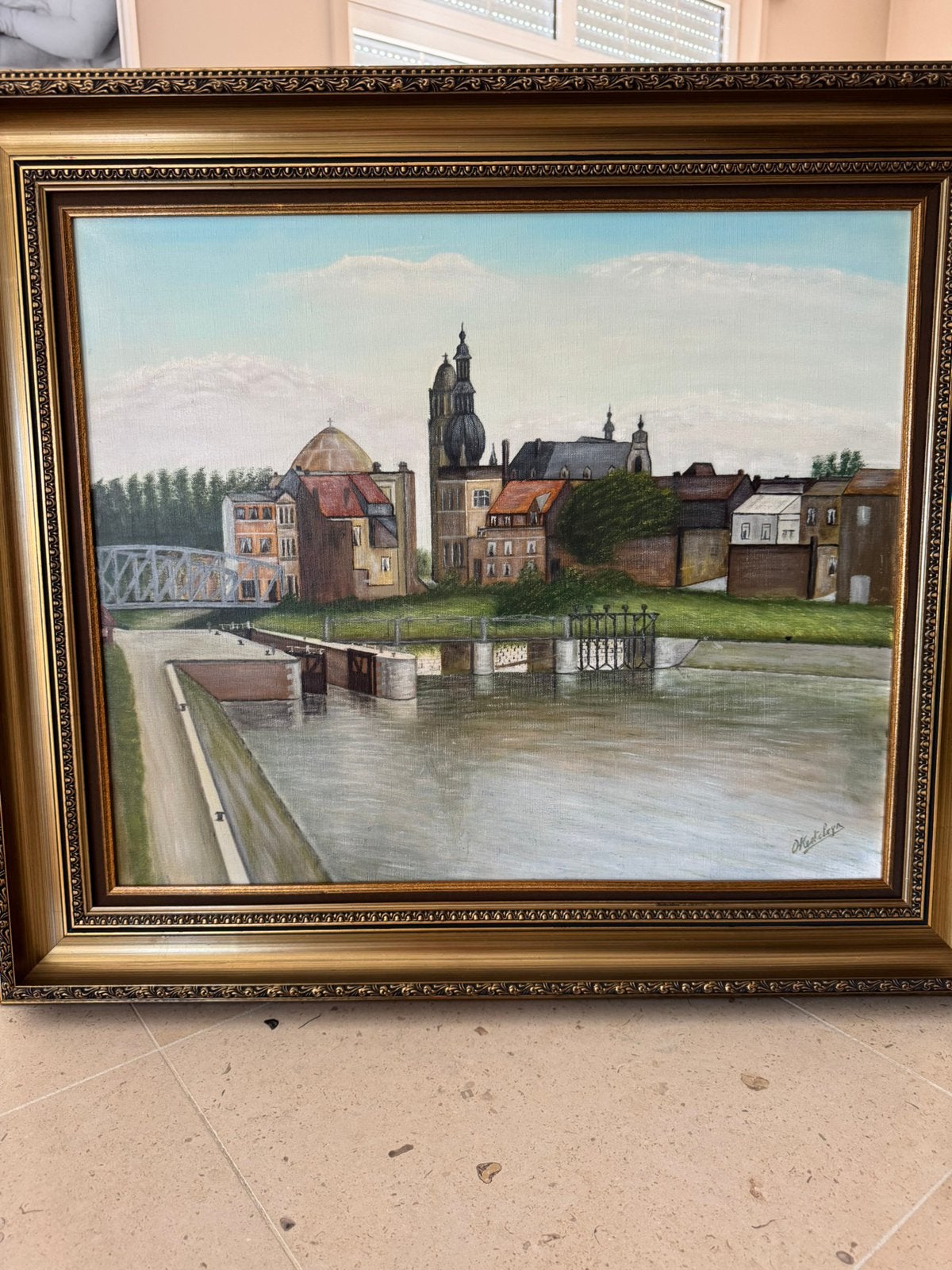 Schilderij Kesteleyn op doek, Antiek en Kunst, Ophalen, Doek