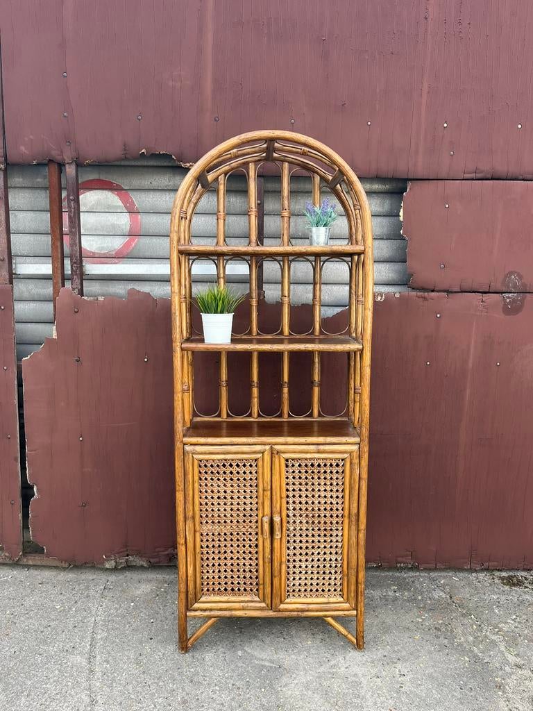 Retro rotan kast, Huis en Inrichting, Ophalen, Minder dan 150 cm, 150 tot 200 cm, 25 tot 50 cm