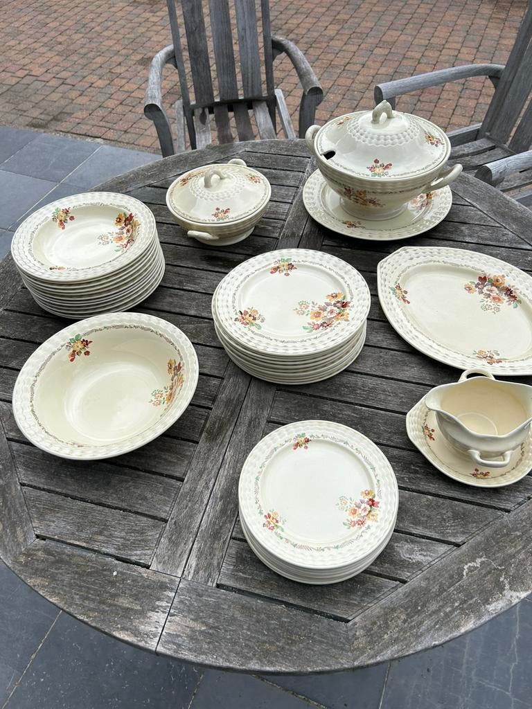Adams titan ware ( 12 delig servies ) engeland, Antiek en Kunst, Ophalen of Verzenden