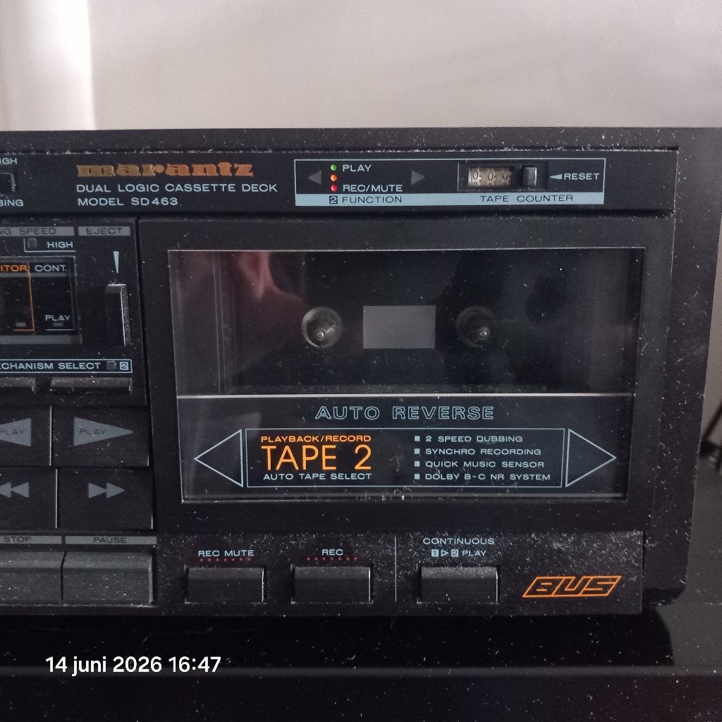 Marantz SD463 – Stereo Double Cassette Deck, Enlèvement, Double, Marantz, Auto-reverse