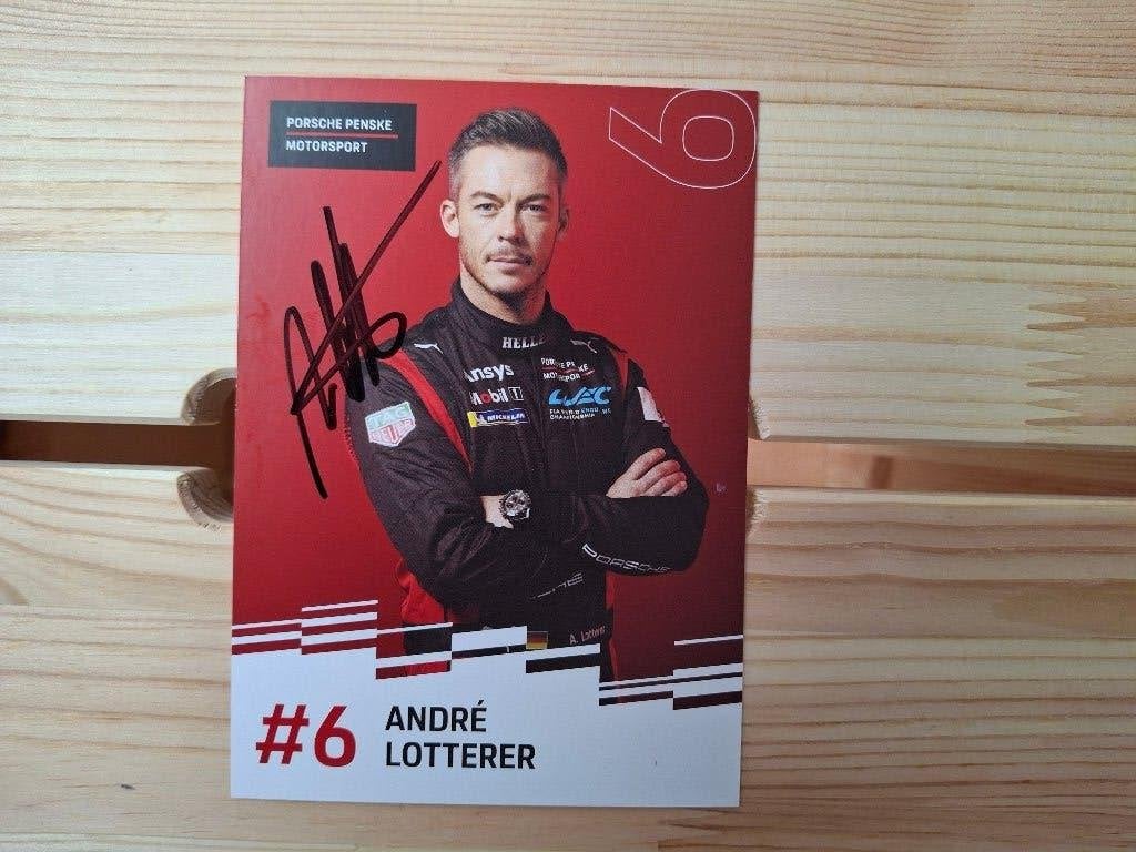 WEC, André Lotterer, Porsche, carte de conducteur signée, Enlèvement ou Envoi, Neuf, Autres types
