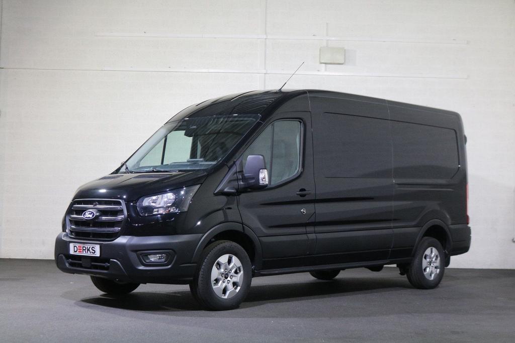 Ford Transit 2.0 TDCI L3 H2 Trend Facelift Navigatie Camera, Auto's, Bestelwagens en Lichte vracht, Zwart, Parkeersensor, Ford
