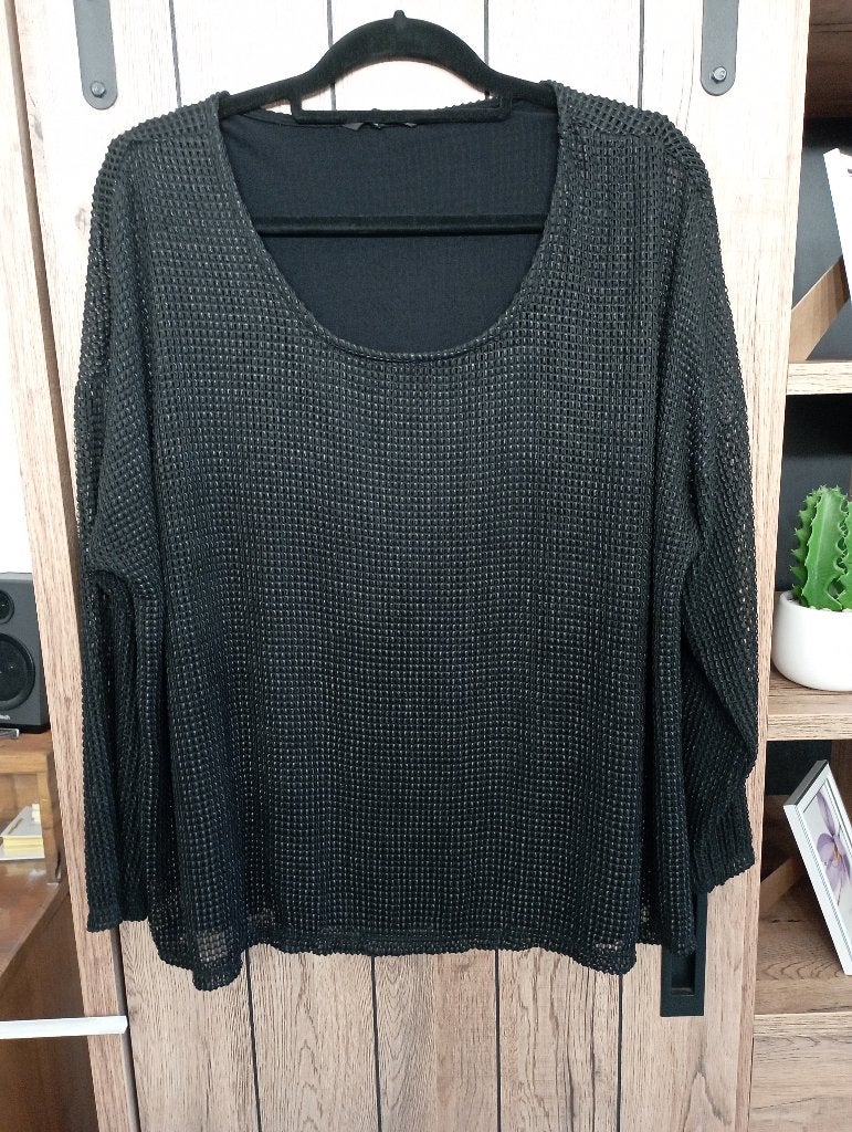 zwart truitje MS MODE mt XL, Kleding | Dames, Grote Maten, Zwart, Trui of Vest, Ophalen of Verzenden, Zo goed als nieuw