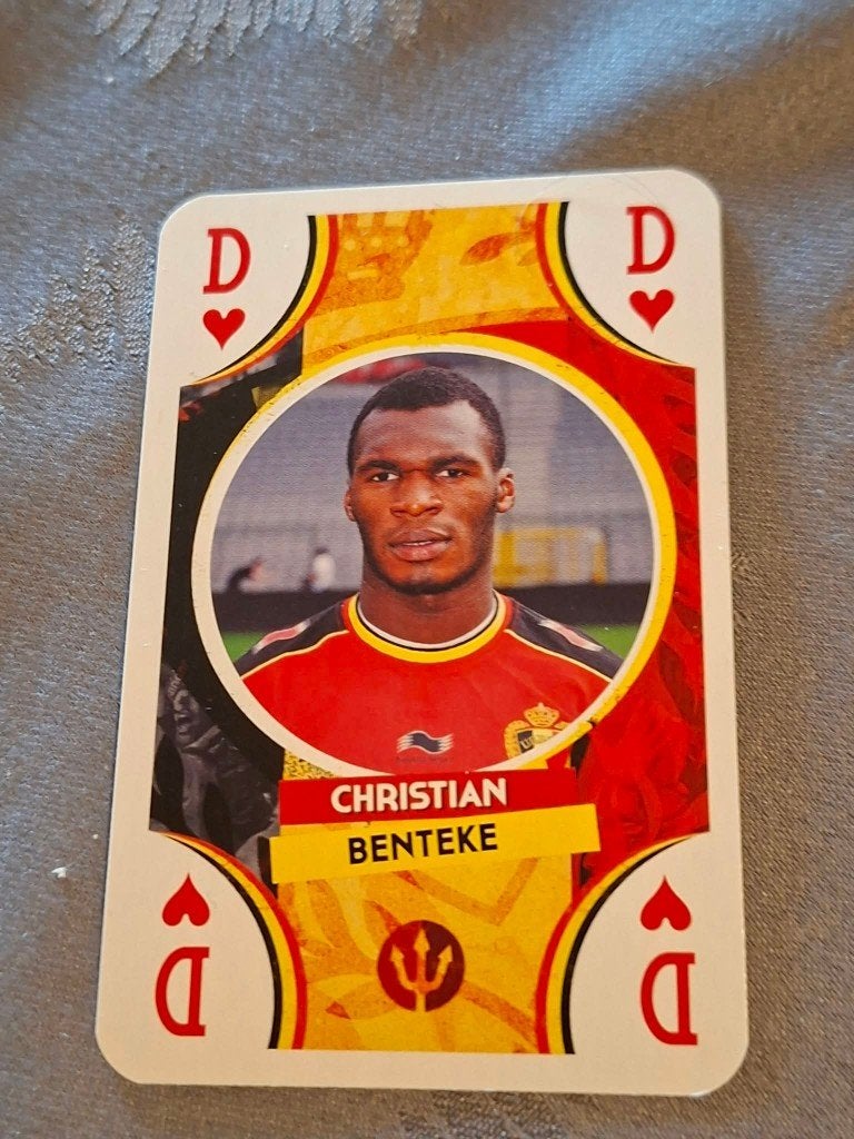 Speelkaart : Christian Benteke / Rode Duivels, Ophalen of Verzenden, Zo goed als nieuw, Overige typen