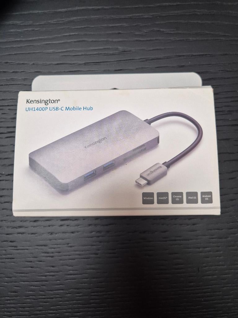 Hub mobile USB-C Kensington UH1400P, Informatique & Logiciels, Stations d'accueil, Neuf, Kensington, Hub USB, Enlèvement