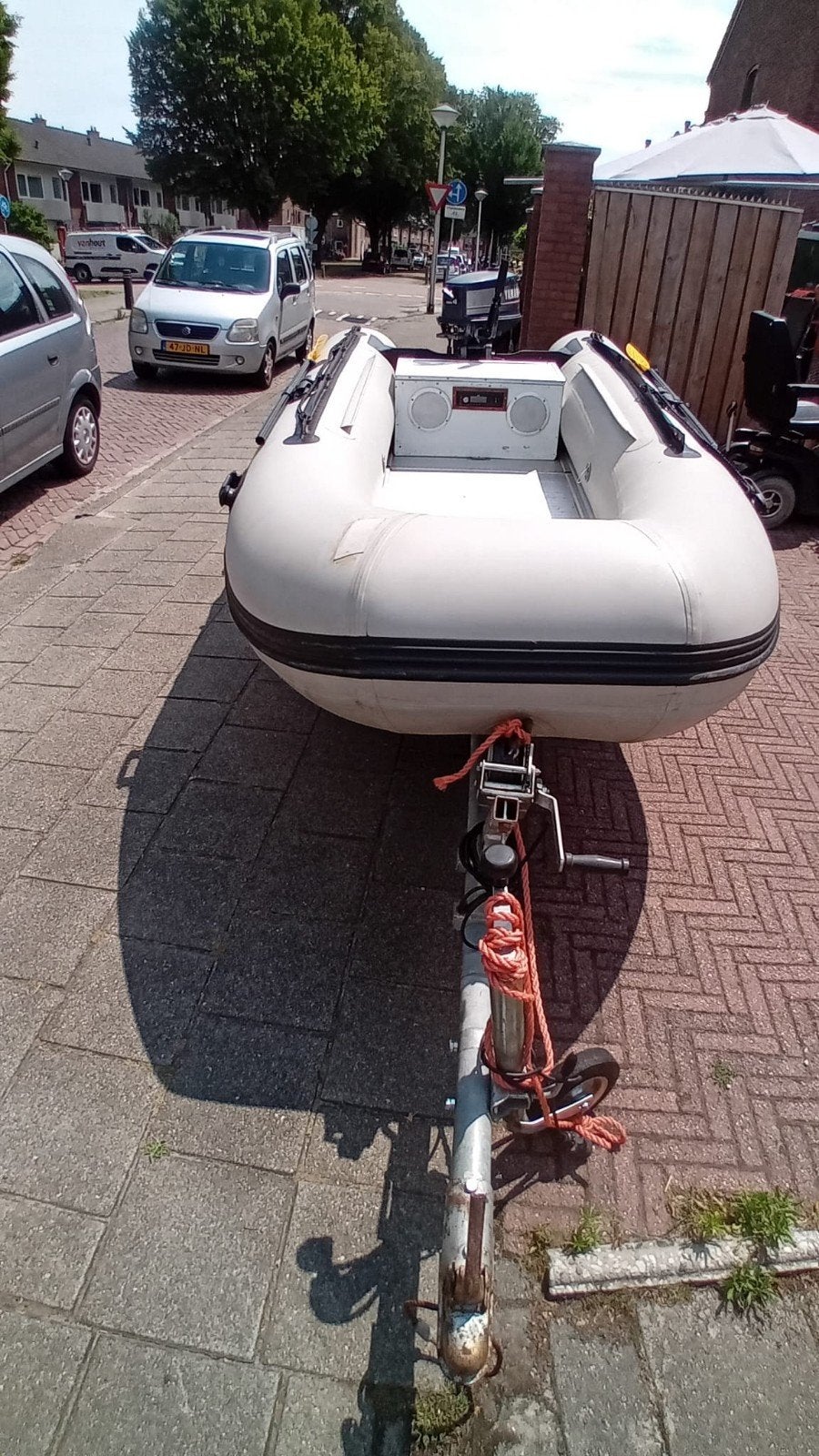 Mooie rubberboot met 4pk 2tact yamaha voor onderdelen geheel, Enlèvement ou Envoi