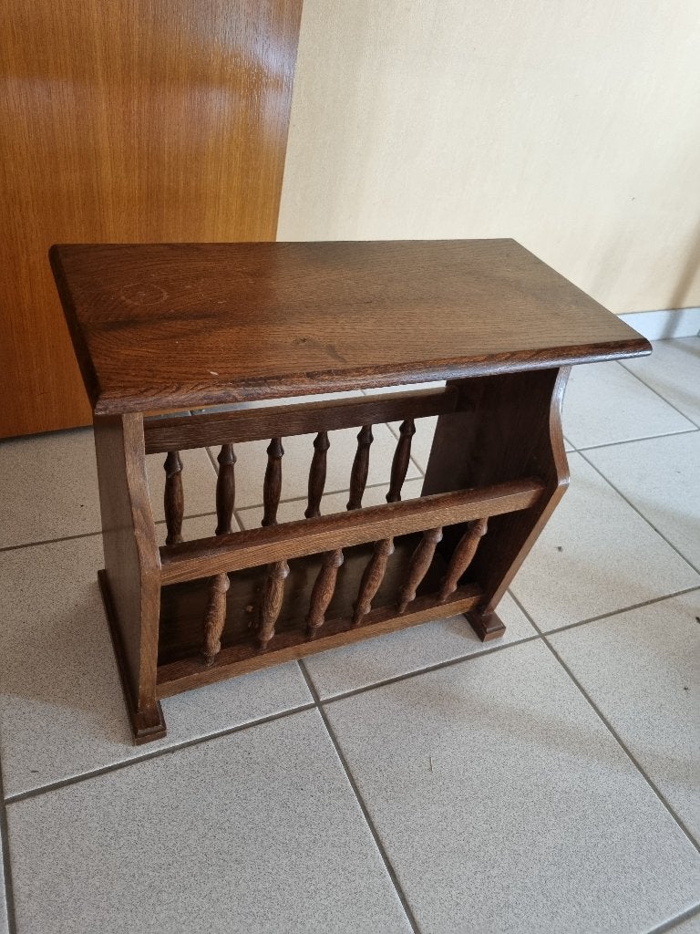 Eikenhouten lectuurbak (bijzettafel), Ophalen, Gebruikt, Lectuurbak, Klassiek