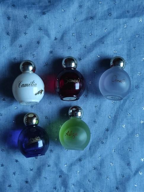 Vintage 5 mini parfums eau de parfum, Enlèvement, Utilisé, Miniature
