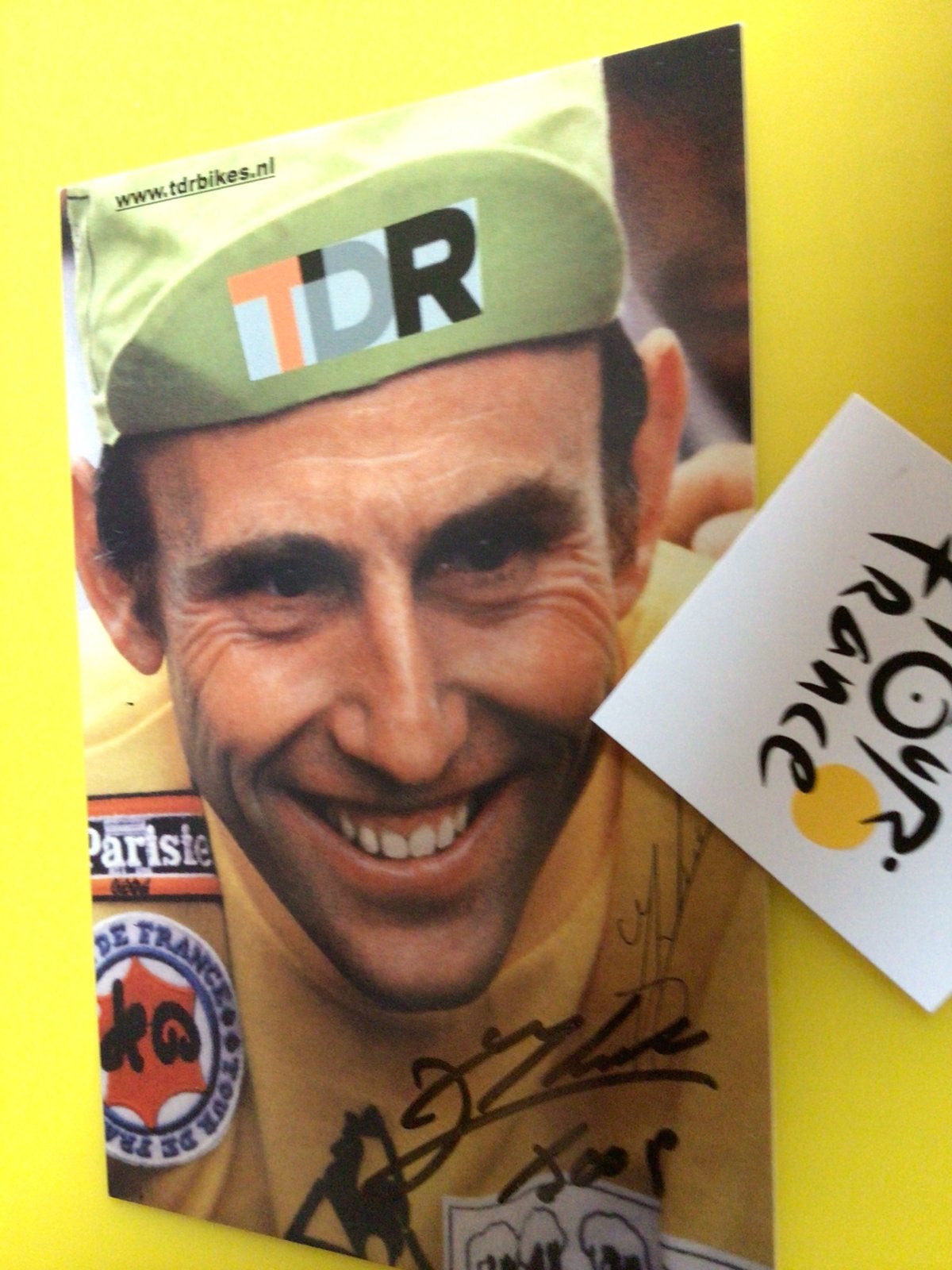 Wielerkaart tour de france  joop zoetemelk signe, Sports & Fitness, Cyclisme, Envoi, Comme neuf