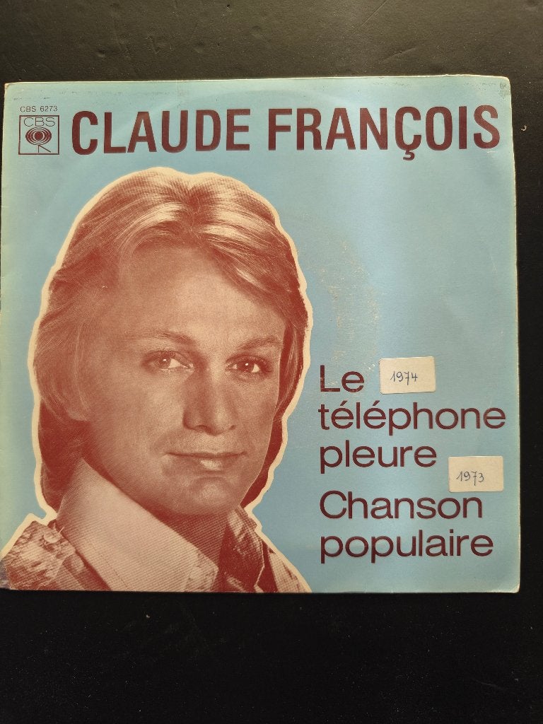 Claude Francois single jukebox vinyl 7", CD & DVD, Vinyles Singles, Utilisé, Pop, Housse de protection extérieure, 7 inch, Enlèvement