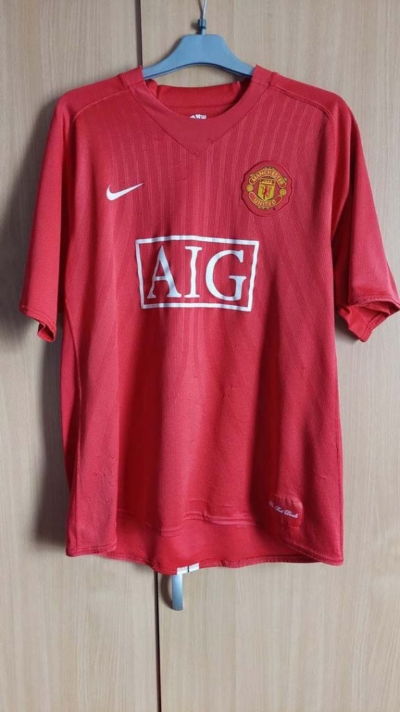 Maillot Manchester Utd Home 2008-09, Enlèvement, Porté