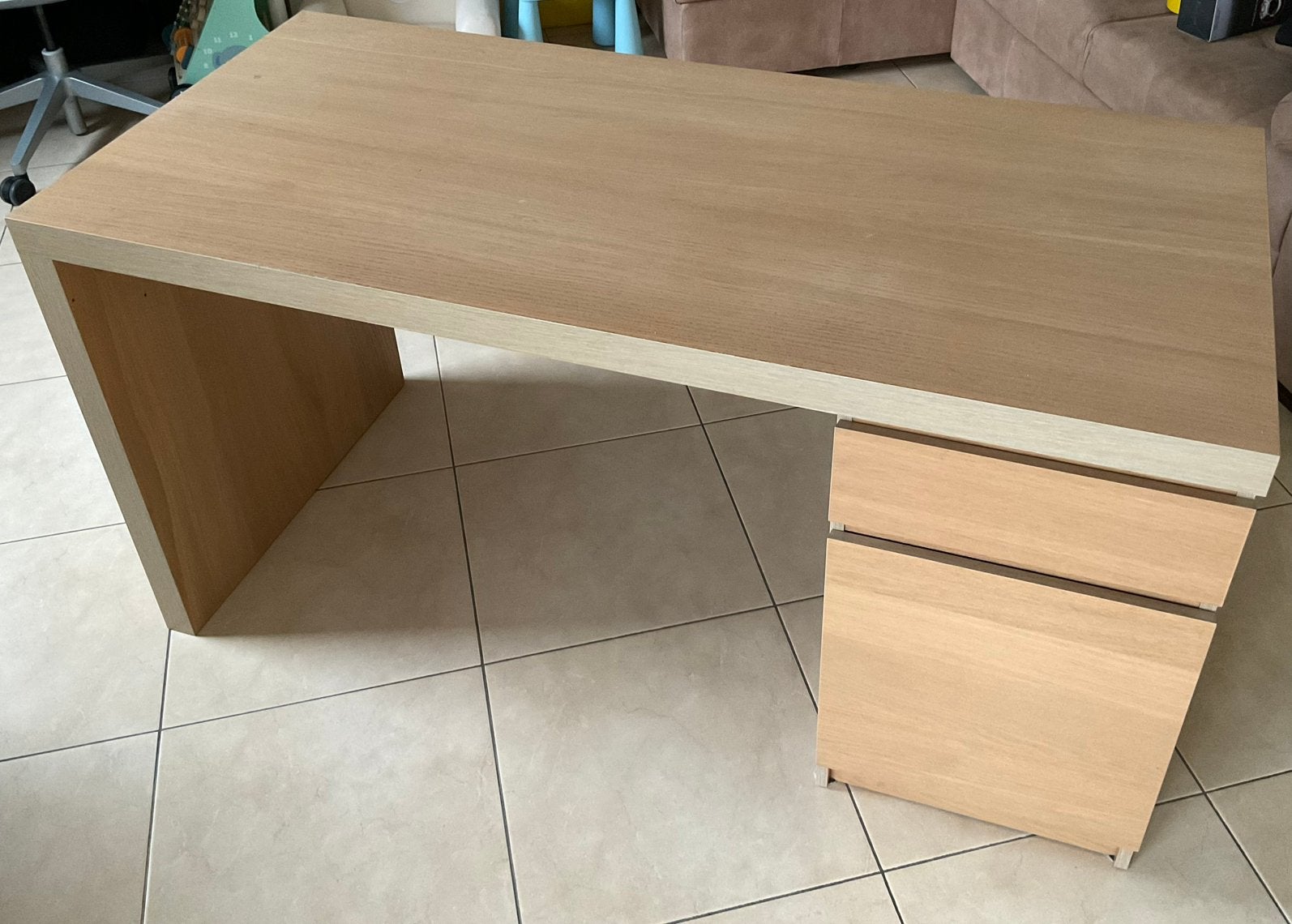 Bureau Ikea Malm, Maison & Meubles, 65 cm, Enlèvement, Utilisé, IKEA