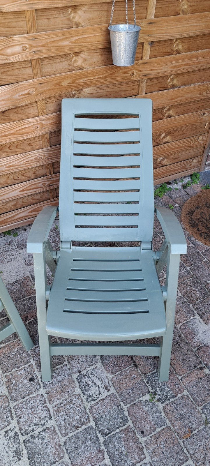 2 fauteil inclinable avec coussin, Enlèvement, Plastique