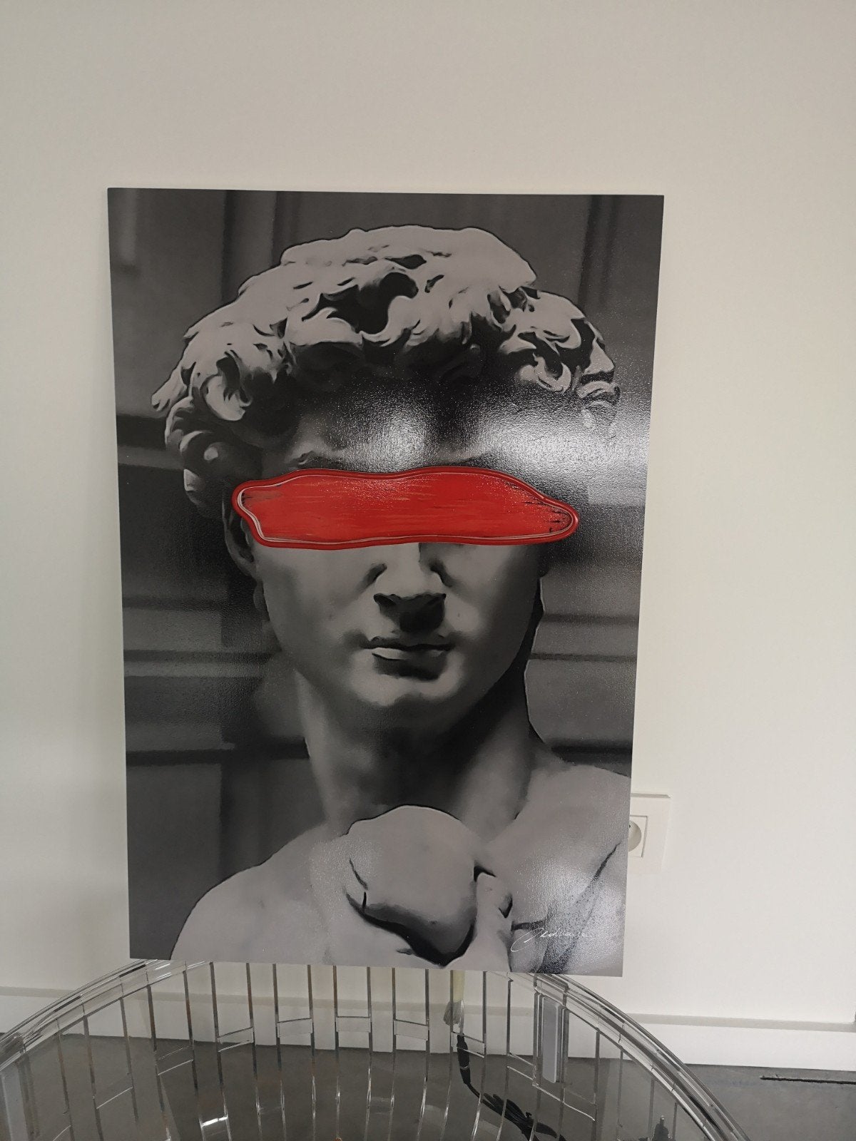 LedArt David by LedMansion, Antiek en Kunst, Figuren, Ophalen of Verzenden, Echtheidscertificaat, Gemengde techniek