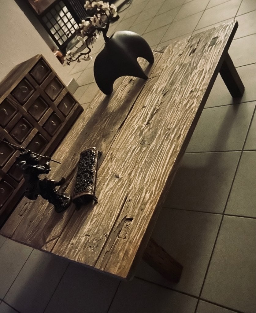 Wabi Sabi salontafel / Japandi / eclectisch / landelijk, Ophalen, Gebruikt, 100 tot 150 cm, 50 tot 100 cm