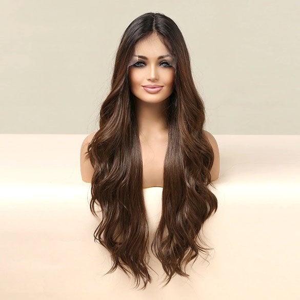 Swiss lace pruik lang haar zonder pony model Nova, Verzenden, Nieuw