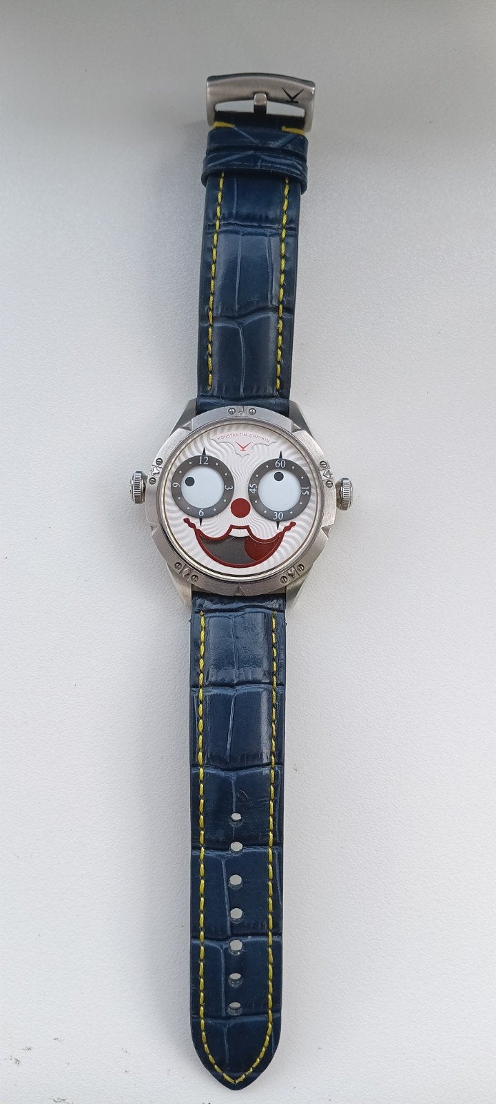 Konstatin chaykin, Handtassen en Accessoires, Horloges | Kinderen, Ophalen of Verzenden, Zo goed als nieuw, Blauw, Jongen