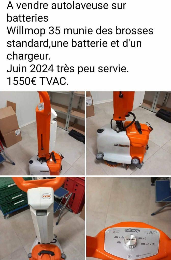 Autolaveuse Willmop 35, Maison & Meubles, Enlèvement, Mop ou Serpillière