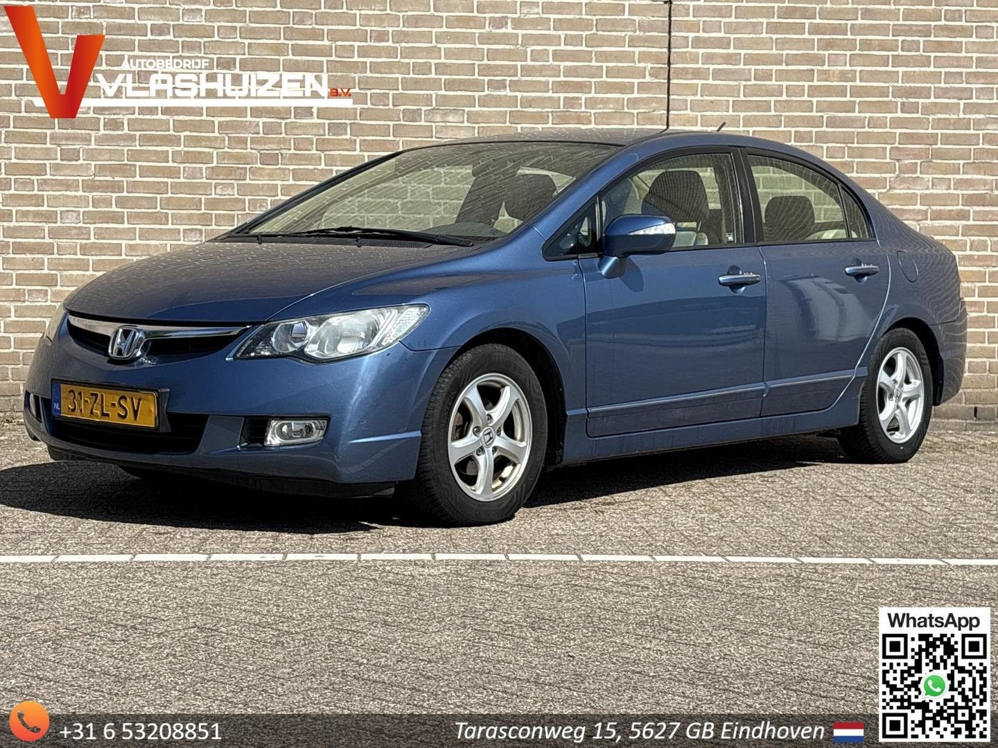 Honda Civic 1.3 Hybrid | Leder | Climate | Cruise | Navi | S, Autos, Achat, Beige, Entreprise, 109 g/km