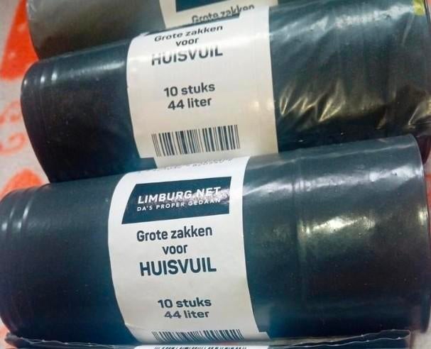 Limburg net 44l huisvuilzakken, Ophalen