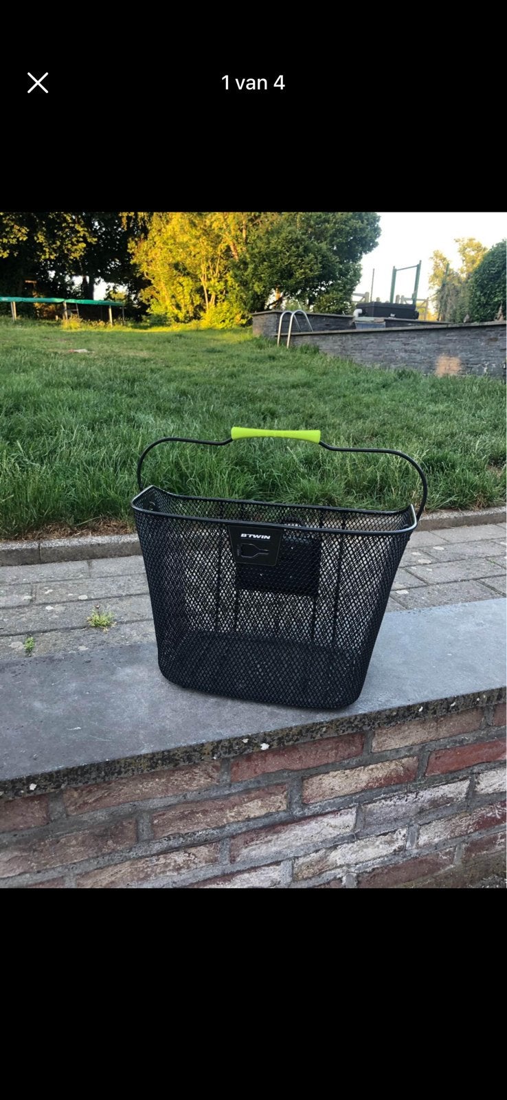 Fietsmand voor aan het stuur fiets mand, ophalen Membruggen, Vélos & Vélomoteurs, Enlèvement, Comme neuf, Panier de vélo
