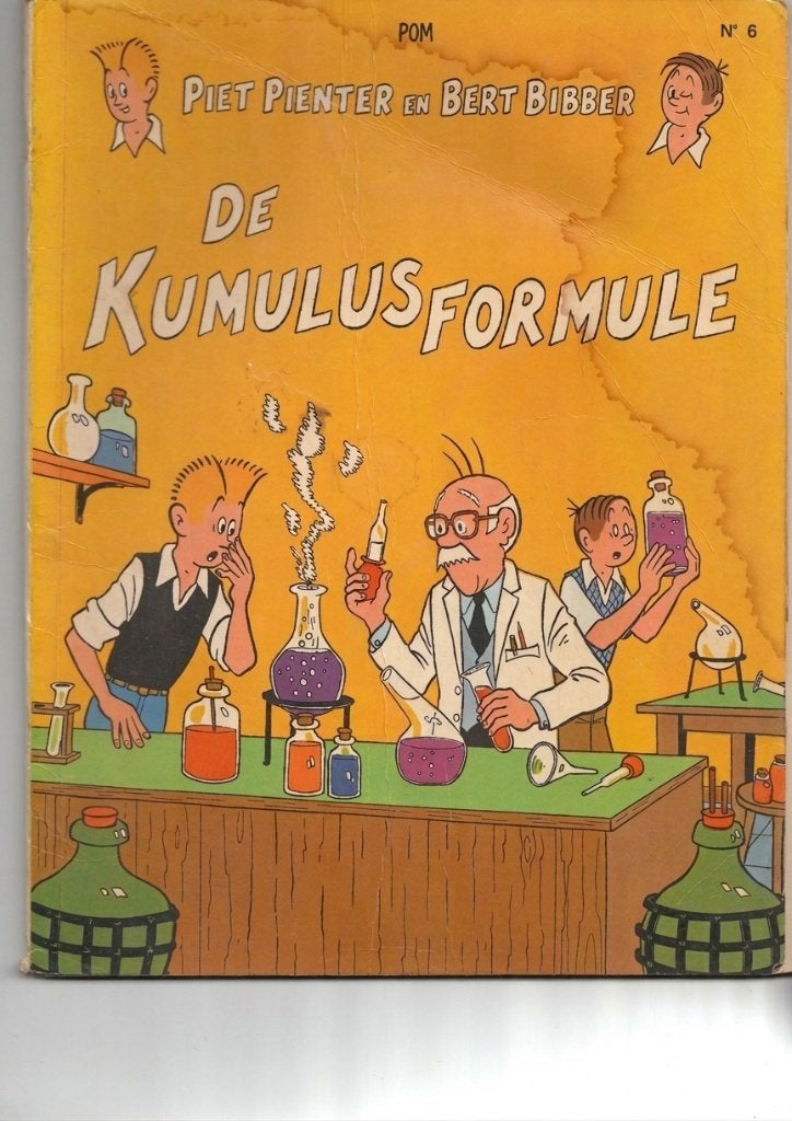 Piet Pienter en Bert Bibber --- nr. 6 --- De Kumulus formule, Gelezen, Eén stripboek, Ophalen of Verzenden, POM