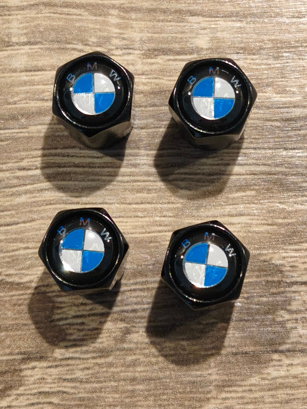 4x BMW logo zwart RVS / geen verzendkosten, Ophalen of Verzenden