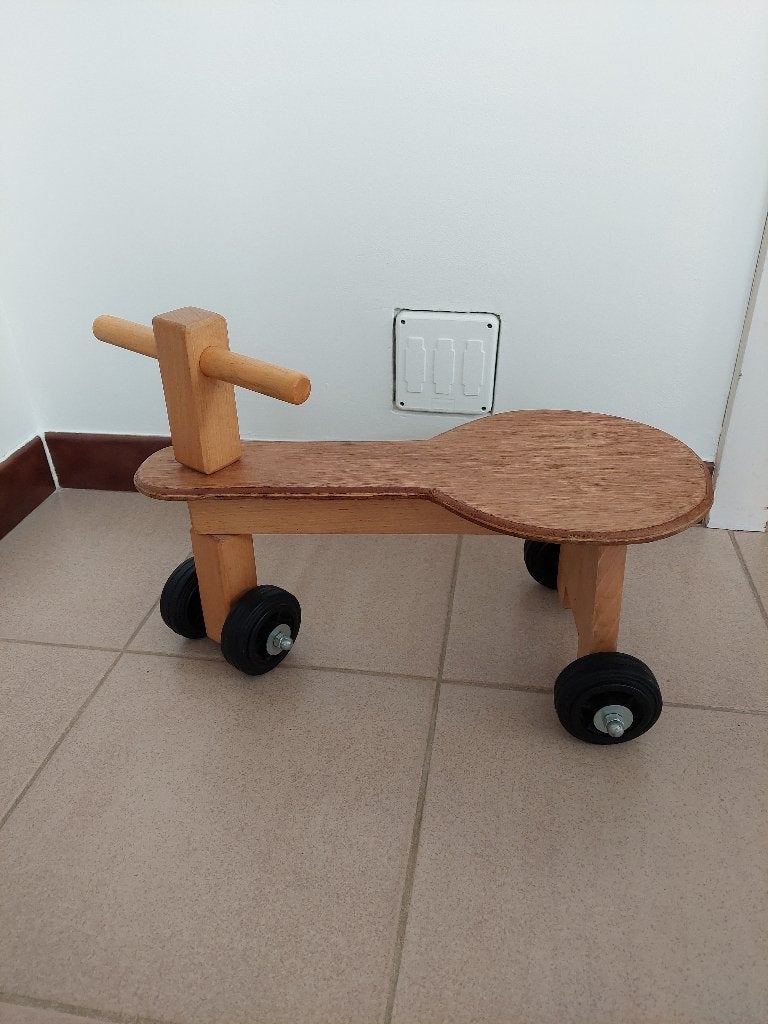 Houten driewieler, Kinderen en Baby's, Ophalen, Gebruikt, Rij- of Hobbelspeelgoed