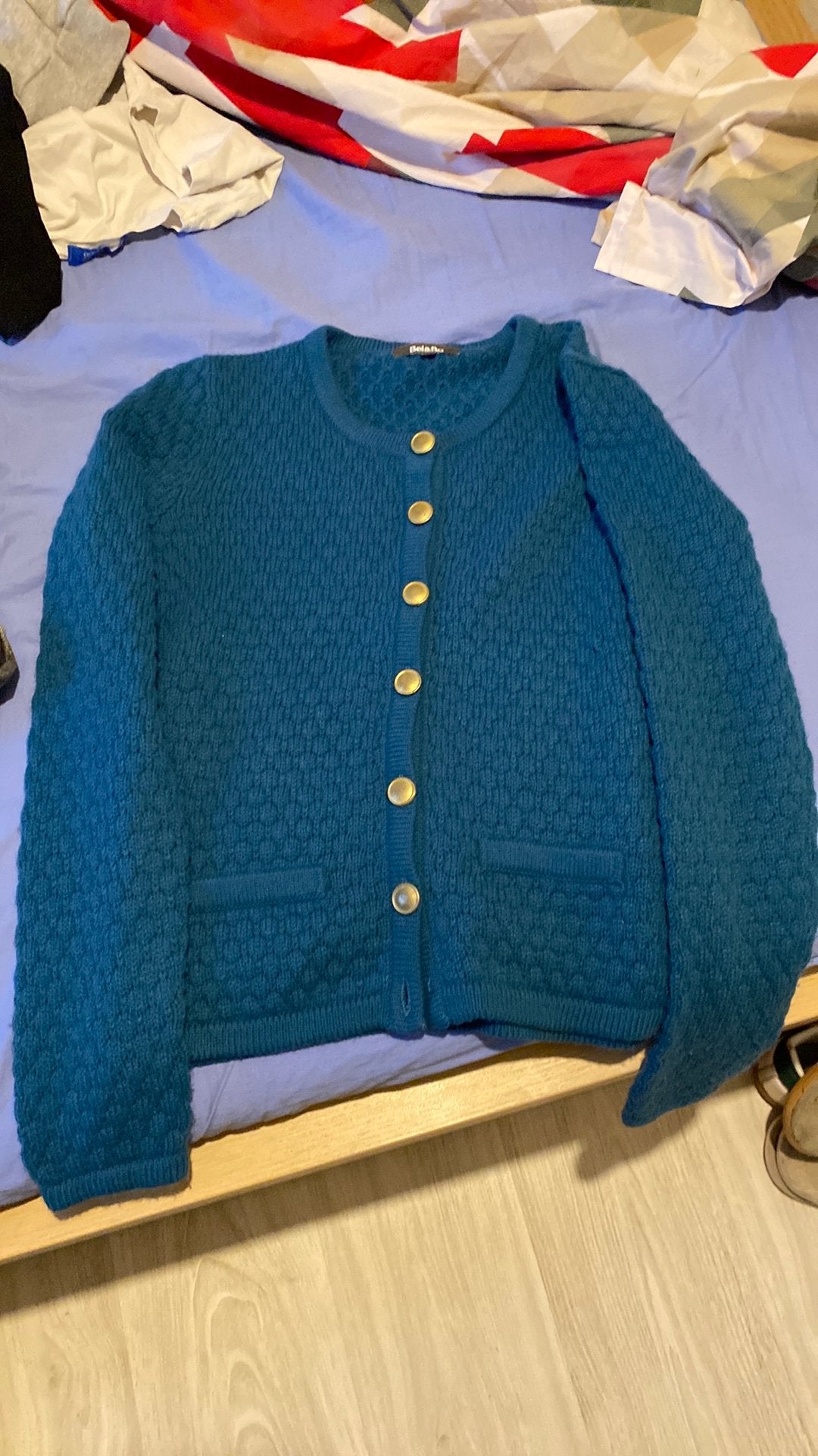 Blauw vestje van Bel&Bo, Verzenden, Zo goed als nieuw, Maat 38/40 (M), Blauw