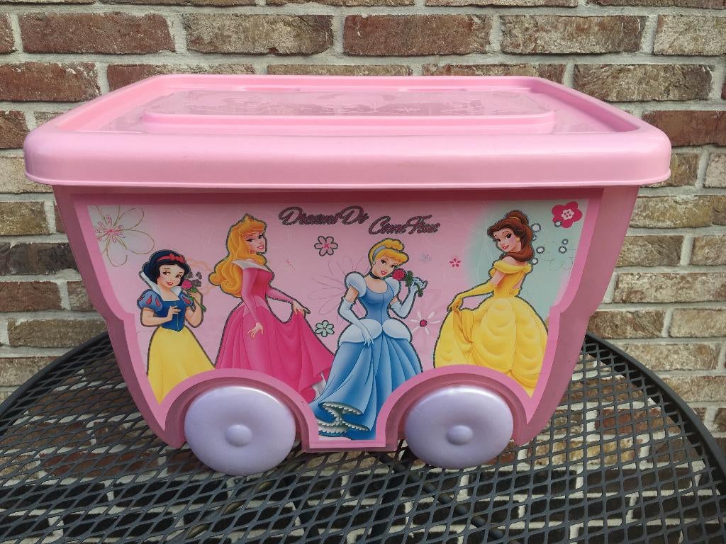SPEELGOEDKOFFER PRINSESSEN ZO GOED ALS NIEUW, Ophalen of Verzenden, Zo goed als nieuw