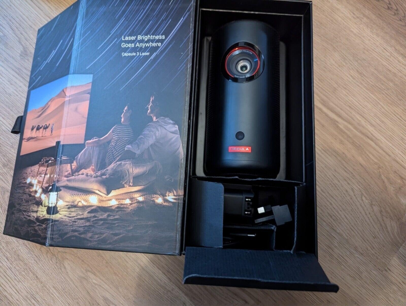 Anker Nebula Capsule 3 Laserprojector,Duronic Projectiescher, Audio, Tv en Foto, Beamers, Ophalen of Verzenden, Zo goed als nieuw
