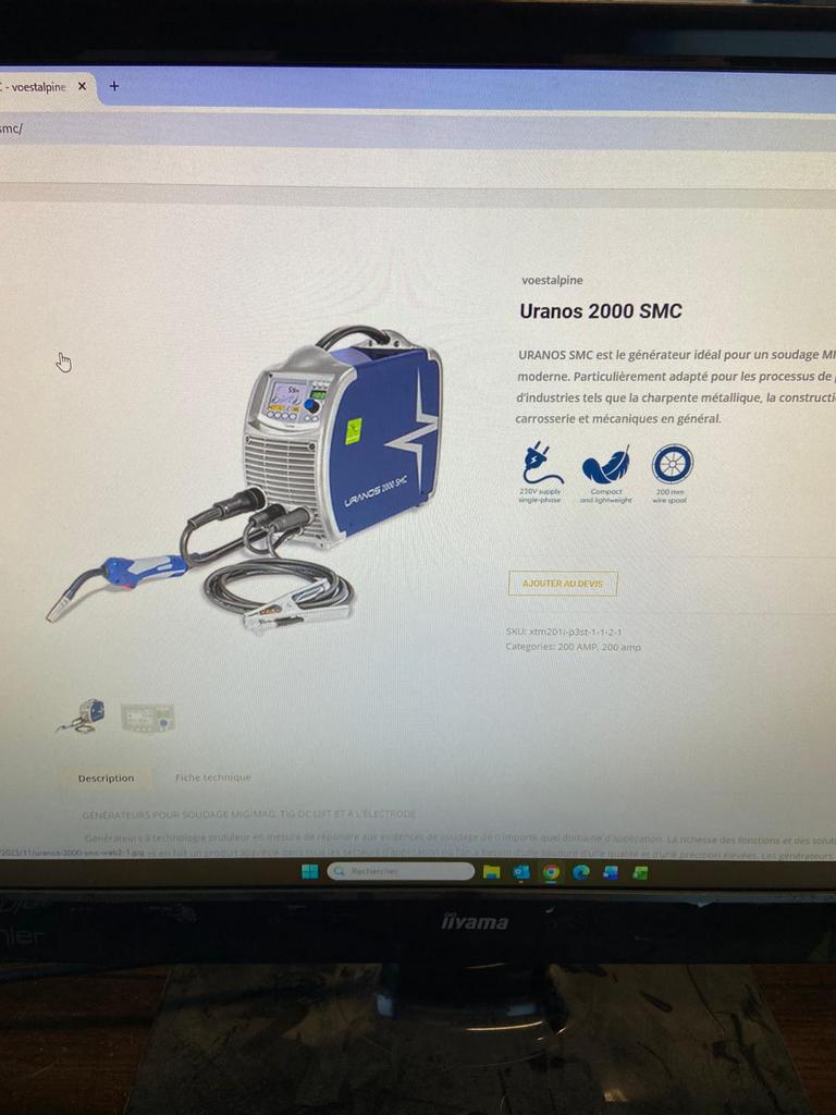 Poste à souder voestalpine Uranos 2000 SMC – Très bon état, Doe-het-zelf en Bouw, Schildersmaterialen, Zo goed als nieuw, Ophalen of Verzenden
