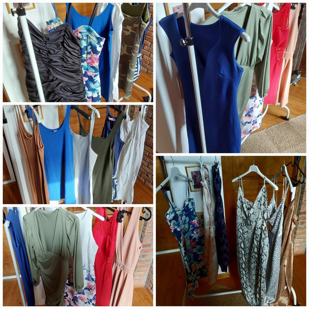 Lot 72 robes de divers modèles et coloris taille 38/40, Enlèvement ou Envoi, Comme neuf, Taille 38/40 (M)