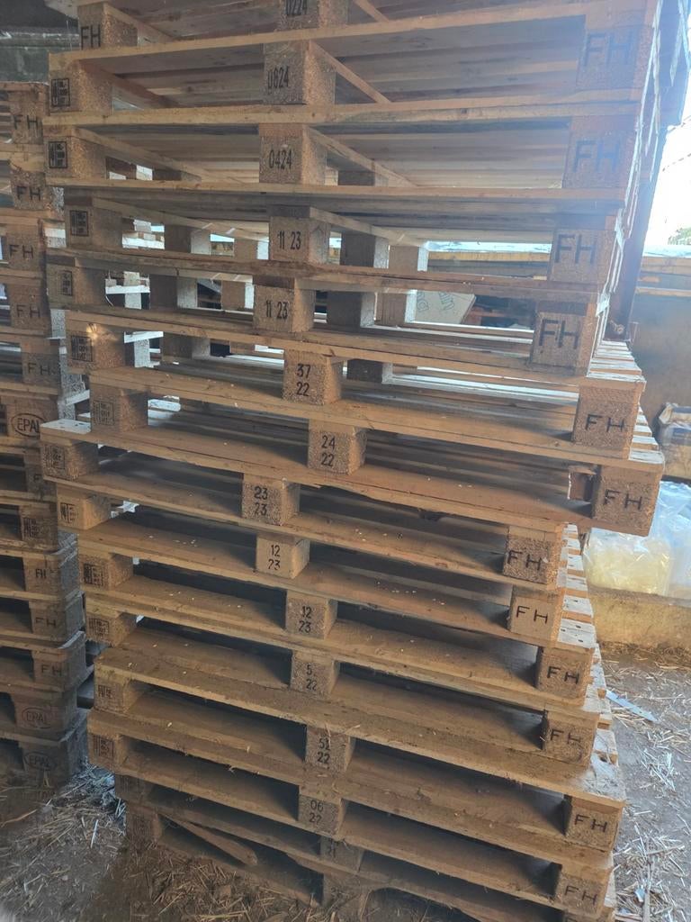 Palletten in grote hoeveelheid, Ophalen