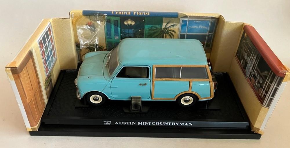 Mini Countryman blauw Kyosho 1:18., Ophalen of Verzenden, Zo goed als nieuw, Auto, Kyosho