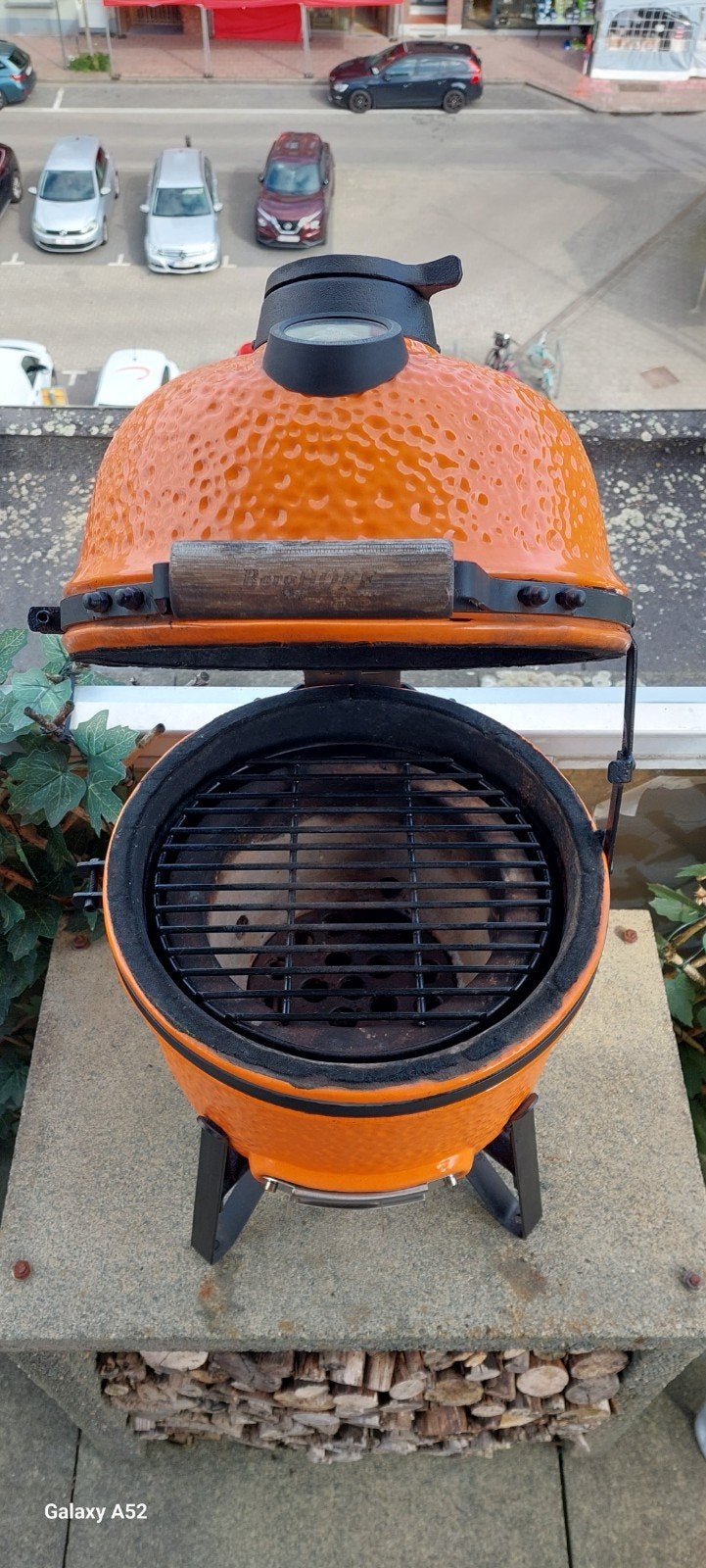 keramische bbq grill oven berghoff  oranje, Jardin & Terrasse, Enlèvement, Utilisé, Berghoff, Avec accessoires