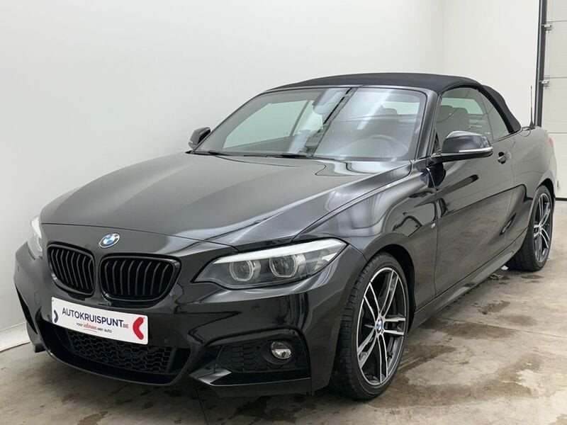 BMW Série 2 220i AUT, Autos, BMW, 135 kW, Cabriolet, Noir, 2 portes