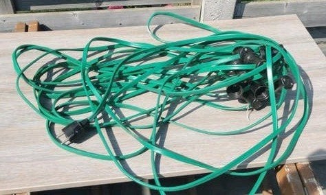 Cordon d'éclairage e27 18,5 m 10 raccords, Industriel, Autres types, Enlèvement, E27 (grand)