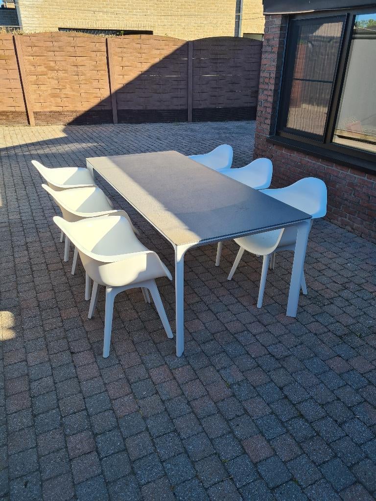 Tuinset, Tuin en Terras, Tuinsets en Loungesets, Ophalen, Kunststof, 6 zitplaatsen, Bijzettafel
